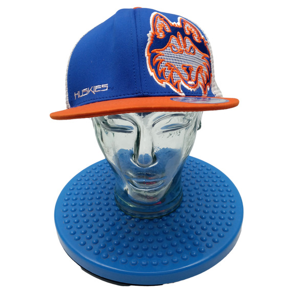 Top of the World, Rare White Mesh Truckers Huskies Snapback,‎ Orange & Blue - Picture 2 of 10